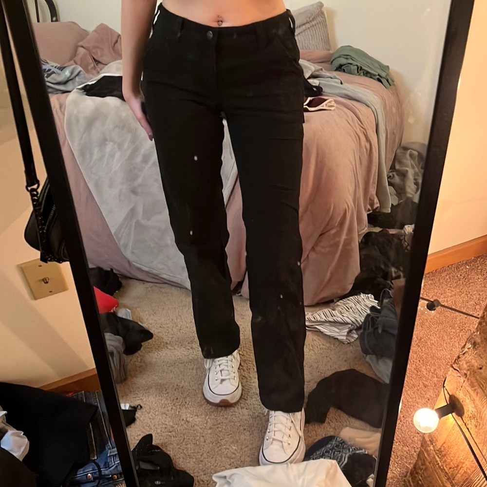 Black carhartt pants. Original fit, size 4